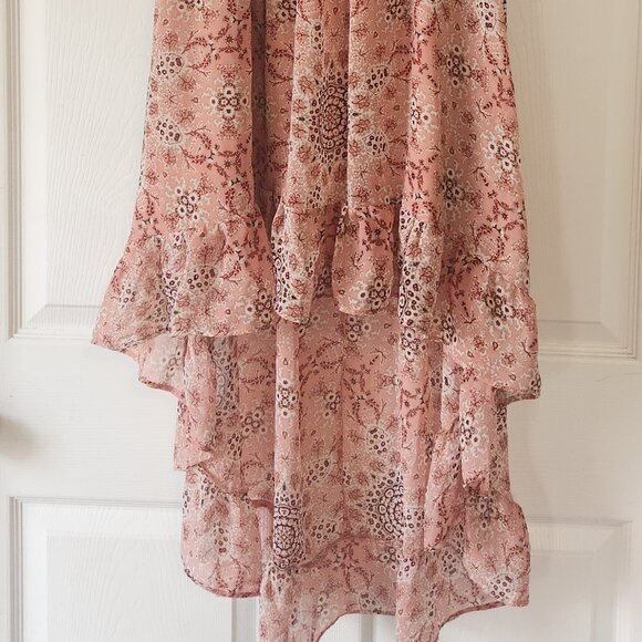 Brown Printed Summer Dress - Picture 3 of 10